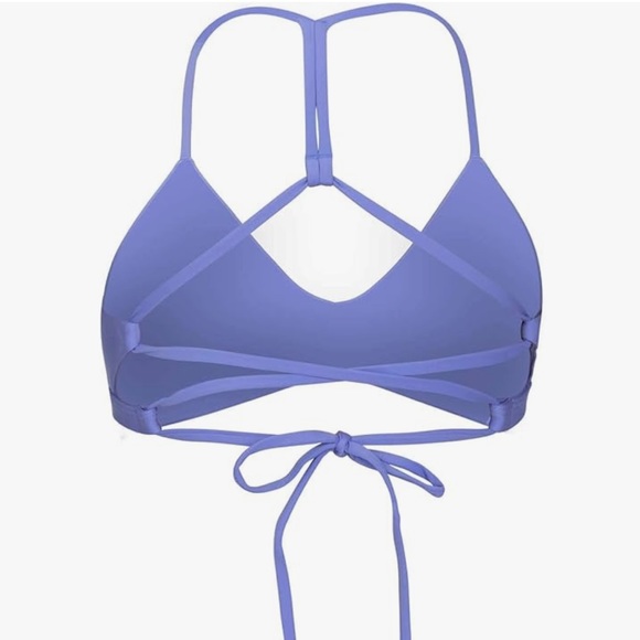 Hurley Women's Adjustable Periwinkle Bikini Top - Picture 2 of 4